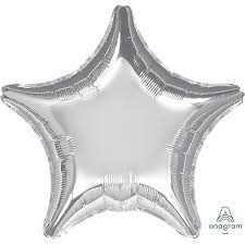 32" Jumbo Silver Star Balloon